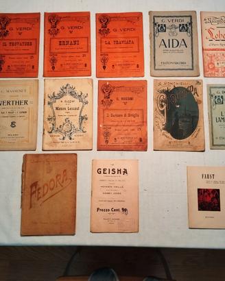Lotto Libretti Opere Teatrali antichi