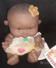 1 Bambola Pepotes doll bebè Bimba nera con ciuccio