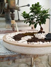 Vaso bonsai in pietra naturale