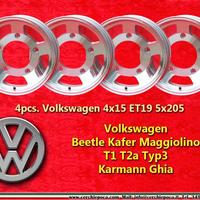 4 Cerchi Volkswagen Maggiolino 4x15 ET19 5x205