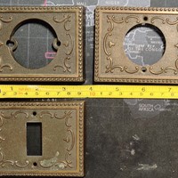 Placche interruttore luce in ottone Vintage