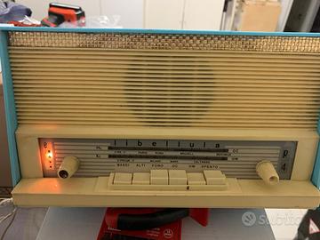 Radio da Tavolo LIbellula Bicolore Bianca e celste