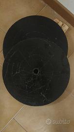 dischi artigianali pesi palestra 2x20kg