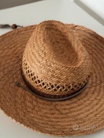 Cappello Cowboy Western in Paglia con Sottogola - 