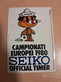 Adesivo Campionato Europeo 1980 - Seiko/Pinocchio