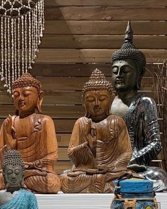 Statua budda in legno h