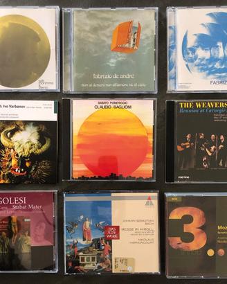 12 CD di musica leggera, folk, classica