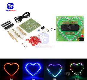 3 kit fai da te cuore led campane e altro