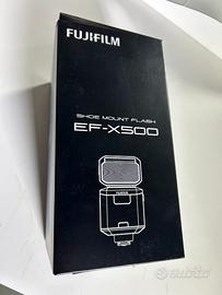 FLASH FUJI EF X500 E BP1 ALIMENTATORE