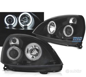 FARI PER RENAULT CLIO II 01-05 ANGEL EYES LED NERI