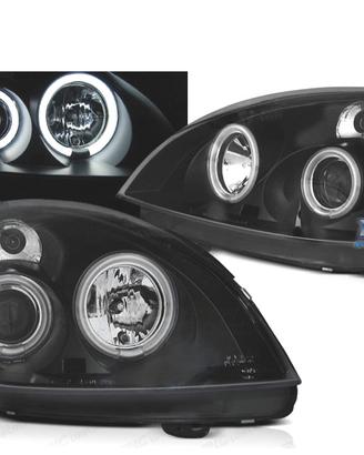 FARI PER RENAULT CLIO II 01-05 ANGEL EYES LED NERI