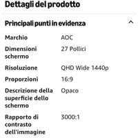 monitor gaming AOC  2k