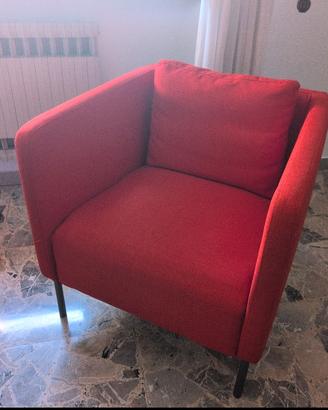 poltrona Ikea (rossa e blu)