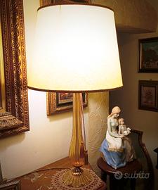 Prestigiosa lampada cristallo e vetro di Murano 