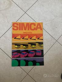 Depliant Simca 1000