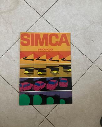 Depliant Simca 1000