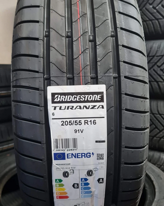 4 205/55r16 Bridgestone Turanza 6 Tutto Compreso