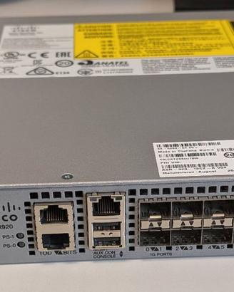 Cisco ASR920 Aggregation Service Router