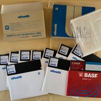Lotto 11 Floppy disk da 5.25 NON testati per pc Ol