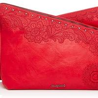 BORSA TRACOLLA DESIGUAL  colore ROSSO
