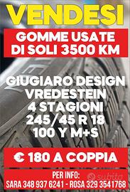 Gomme Vredestein 4 stagioni 245/45 R 18 100 Y M+S