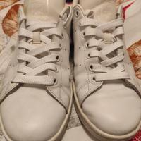 Scarpa Adidas Stan Smith bianco pelle uomo  42
