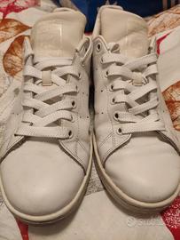 Scarpa Adidas Stan Smith bianco pelle uomo  42