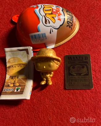 Funko POP - ONE PIECE - kinder Joy Luffy Gold 513