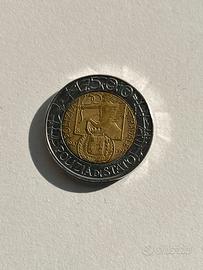 Moneta 500 lire serie speciale 1997