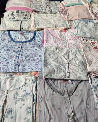 stock 20 pigiami e 6 camicie notte donna