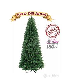 Albero Di Natale Verde SLIM 180cm NUOVO