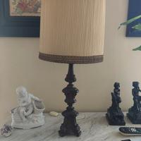 Antiquariato - Lampada da tavolo in bronzo