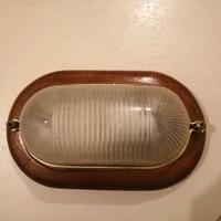 LAMPADA A MURO APPLIQUE NOCE