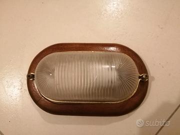 LAMPADA A MURO APPLIQUE NOCE