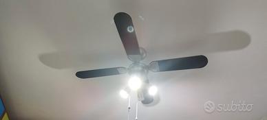Lampadario ventilatore a 4 luci