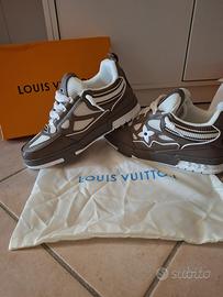 Scarpe Lv Skate Vuoitton Marrone Beige