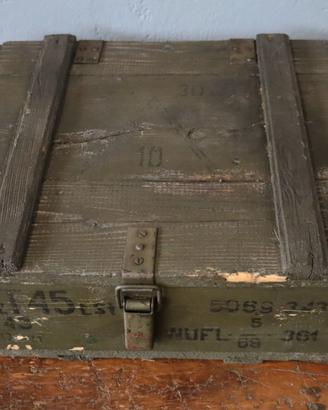 VECCHIA CASSA MILITARE BAULE