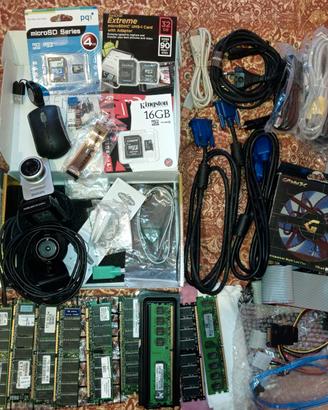 Lotto cablaggi ram accessori pc