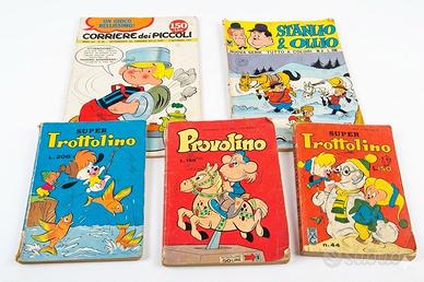 Lotto 5 Fumetti Vintage Anni 70 Trottolino Disney