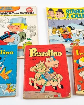 Lotto 5 Fumetti Vintage Anni 70 Trottolino Disney