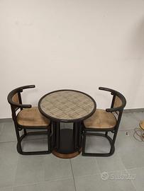 tavolo e due sedie Josef hoffmann