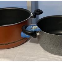 Coppia casseruole in alluminio antiaderente nuov