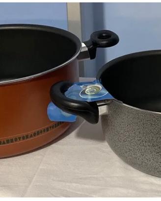 Coppia casseruole in alluminio antiaderente nuov