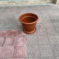 Vasi in plastica con sottovaso diametro 45 cm