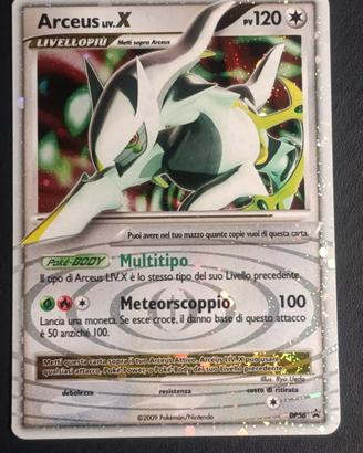 Pokémon Arceus LV.X DP56 Black Star Promo Holo ita