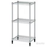 due scaffali in metallo