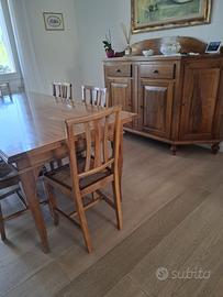 Soggiorno. Credenza, Tavolo e Sedie