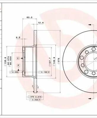 Dischi Freno Anteriori per Mercedes - Brembo