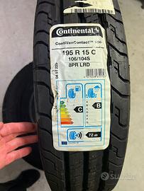4 Pneumatici Continental 195 R15C Nuovi Furgone