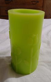 Candela di cera di paraffina con luce a led